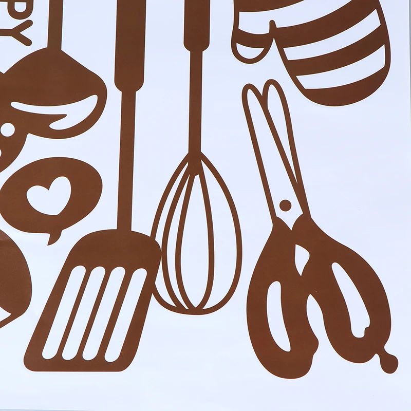 Забавные кухонные принадлежности 40*105 см настенные наклейки витрина магазина