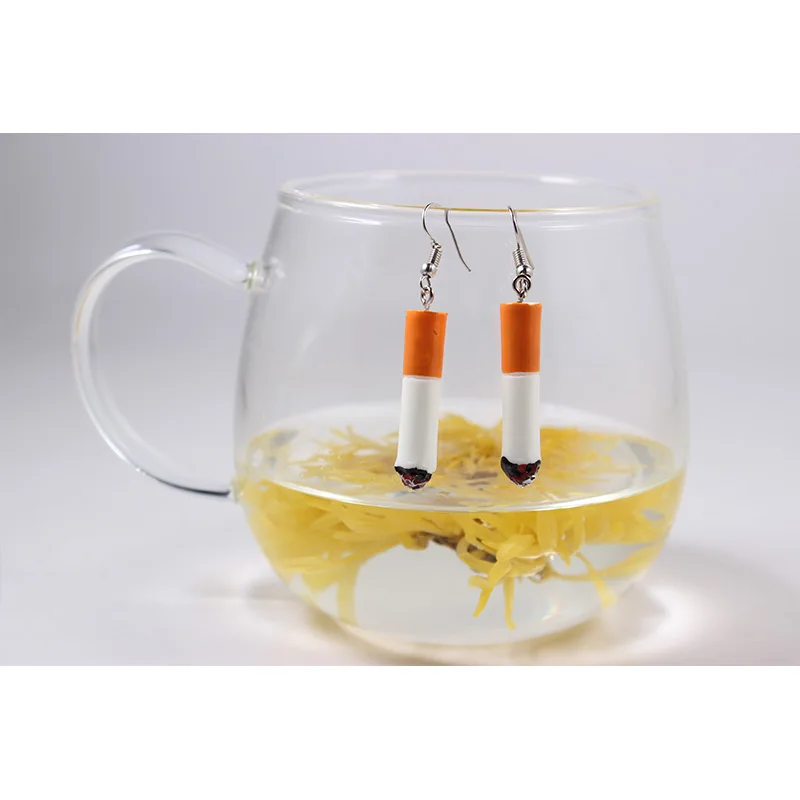 Оптовая продажа имитация сигарет кулон серьги из полимеров панк плохой девушки