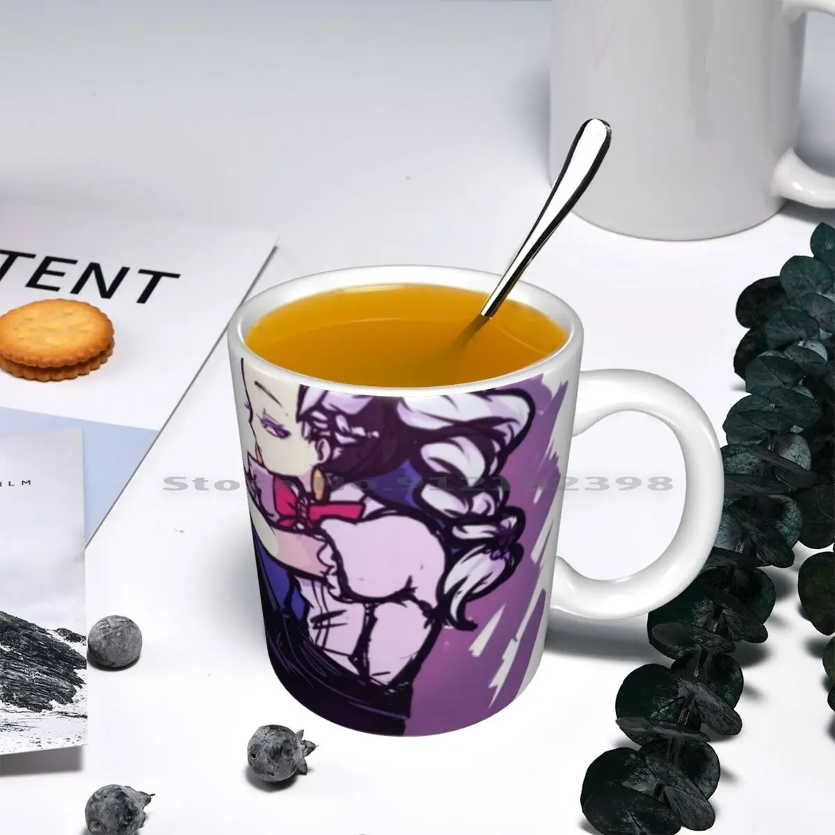 Death Parade-Nona Fanart Ceramic Mugs Coffee Cups Milk Tea Mug Death Parade Nona Decim Chiyuki Quindecim Ginti Death Billiards images - 6