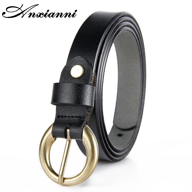 Fashion wild pin buckle belt woman Genuine leather belts Quality cow skin strap female girdle for jeans width 1.8 cm