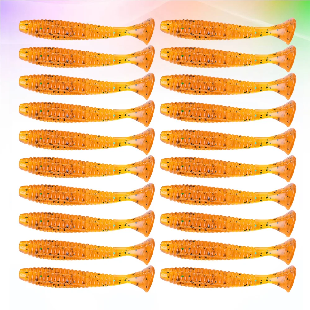 20 шт. 8 см простые креативные Прочные мягкие искусственные приманки рыболовные