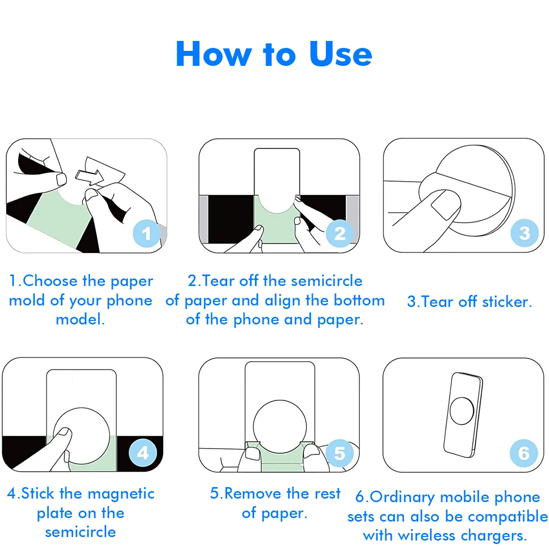 

1/2Pcs Wireless Charging-Magnet Back-Cover For Magsafe For iPhone 12 Pro Max XS XR 8 Strong Magnetic Phone Acccessory