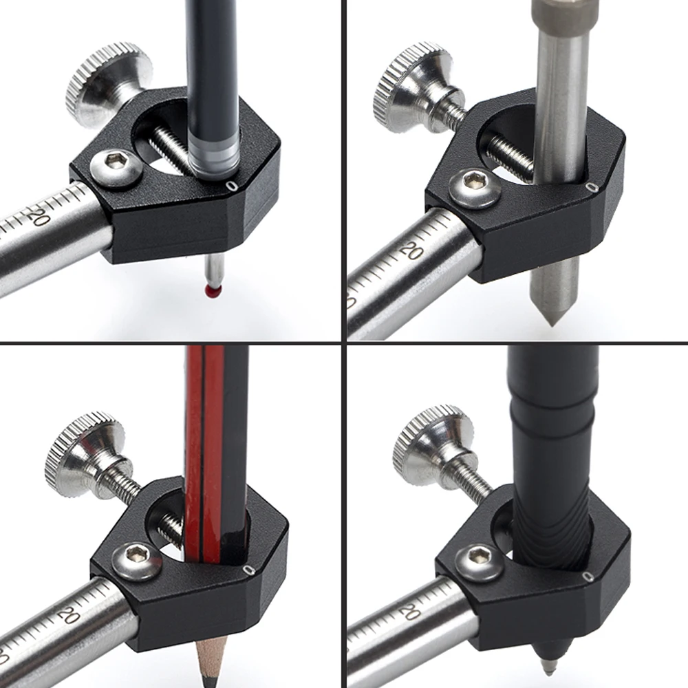 

Drawing Scriber Woodworking Linear Arc Dual-purpose Scriber Parallel Line Drawing Tool Multifunctional Wood Working Scribe Tool