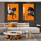 Роскошные скандинавские настенные картины, плакаты, настенное искусство, Картина на холсте для крыльца, дивана, фон для стены, декоративная картина на холсте