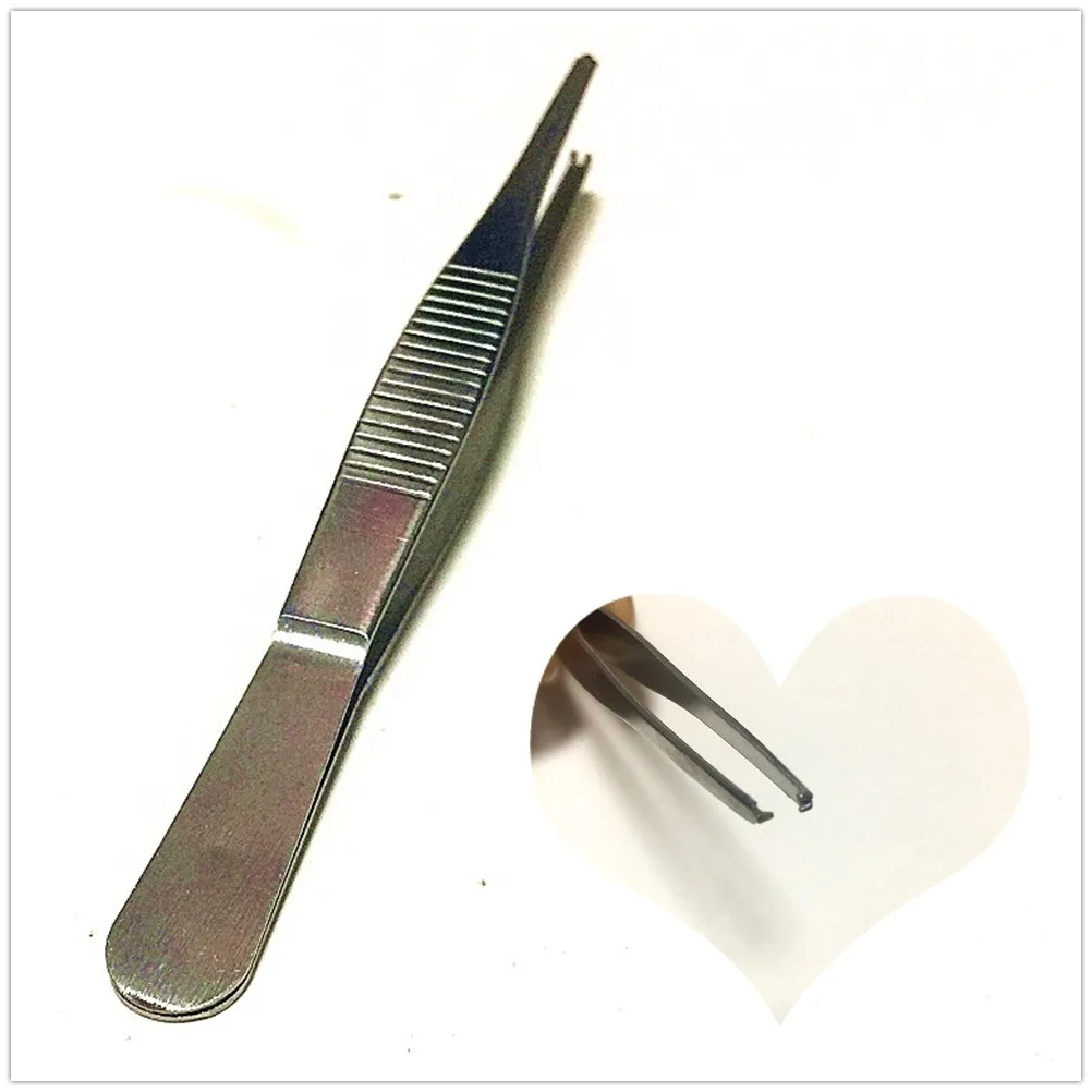 Пинцет из нержавеющей стали 14 см хирургические домашние организации тканевые