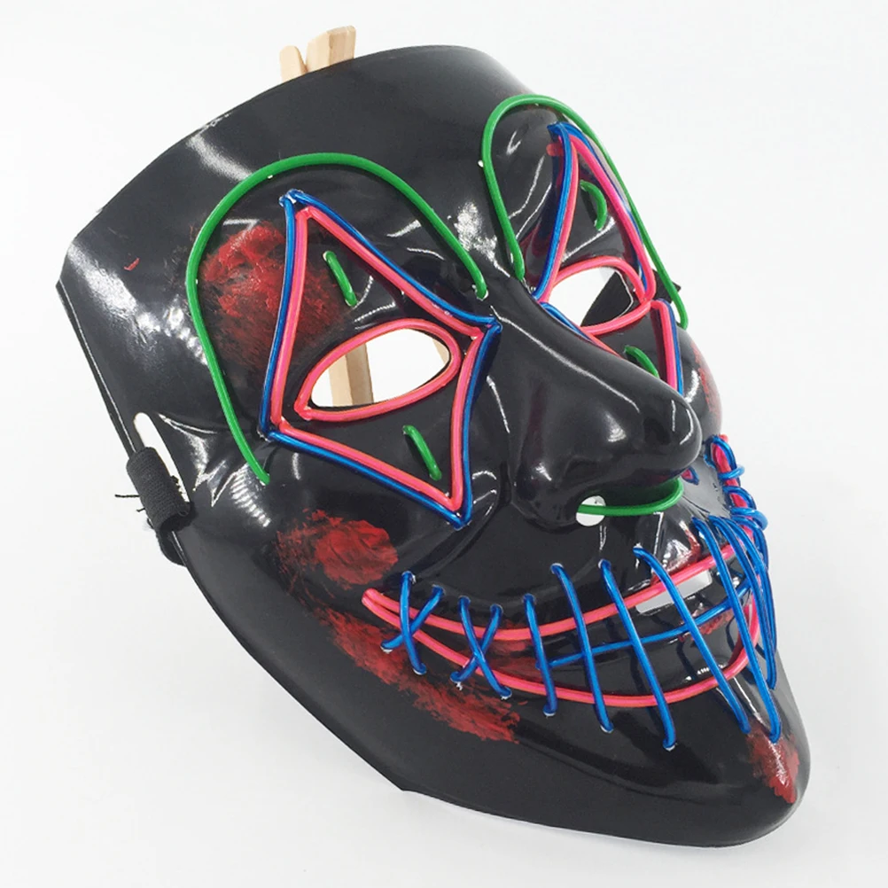 Дети Хэллоуин играть светится в темноте игрушка Светодиодный светильник Маска