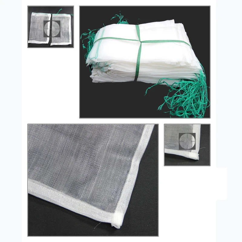 2pcs/lot Polyethylene Filter Storage Bag Fish Tank Round Wire Insect-proof Soaking Seed Acqurium Pond Net | Дом и сад