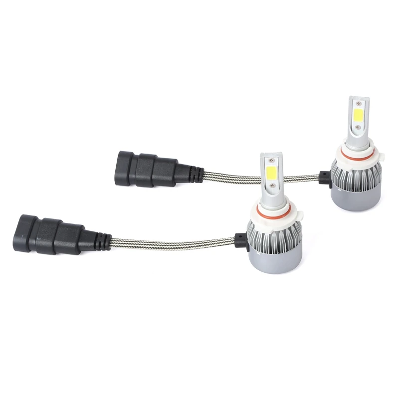 

New New 2pcs C6 LED Car Headlight Kit COB 9005 36W 7600LM White Light Bulbs