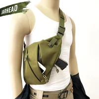 outdoor tactical storage gun holster shoulder bags men anti theft chest bag nylon sports hunting crossbody pistol bag