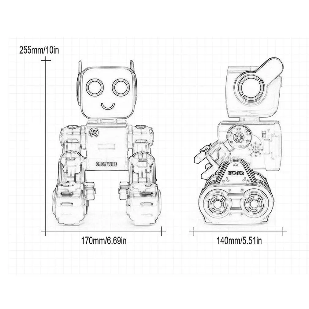 

Intelligent Robot Toy Interactive Singing And Dancing Science Mathematics Action Programming Mobile APP Operation