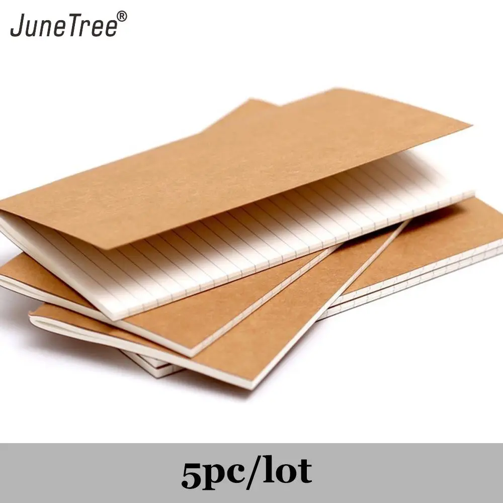 

5pcs/lot Refillable Paper passport Traveler's Notebook Filler Papers Journal Dairy Inserts Refill Paper leather midori pack