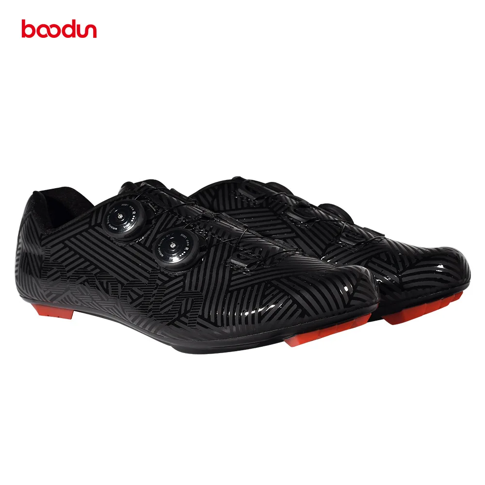 

Road lock shoes, mountain bike hard-soled power-assisted shoes, professional rotating buckle breathable cycling shoes