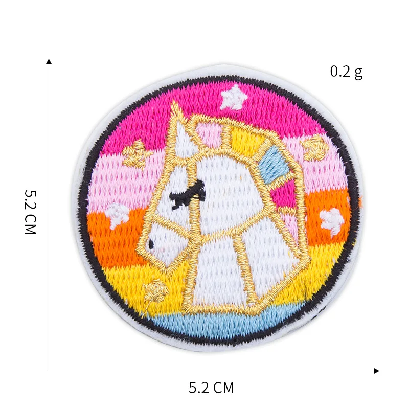 1-PCS-H-207 Радужные нашивки с вышивкой для футболки, железные полоски, водная ягода, одежда для Аппликации Наклейки для одежды, Значки для коробки сообщений@ H - Цвет: 1-PCS-H-207