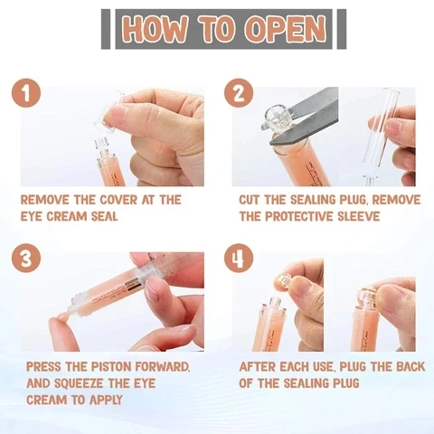 

3 pcs Amazing Eye Cream Anti Puffiness Wrinkles Eye Bag Removal Cream Long Lasting Effect Fine Lines 2 Minutes Instantly