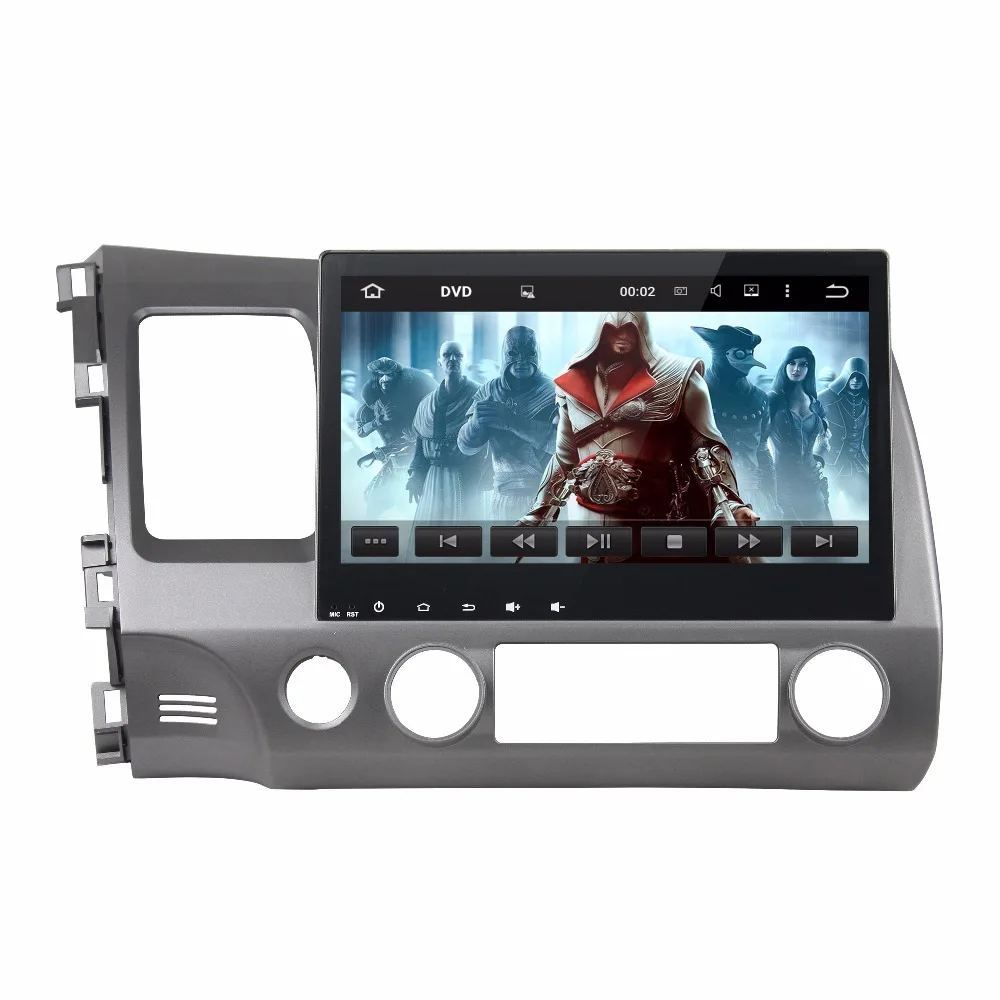 Автомобильный мультимедийный плеер 10 1 дюйма Android 9 0 для Honda CIVIC 2006-2011