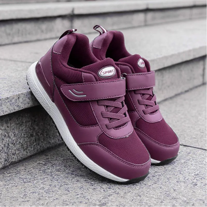 Female purple Осенняя износостойкая спортивная обувь; уличная Мужская и женская Нескользящая повседневная обувь с мягкой подошвой; альпинистские кроссовки - Цвет: Female purple