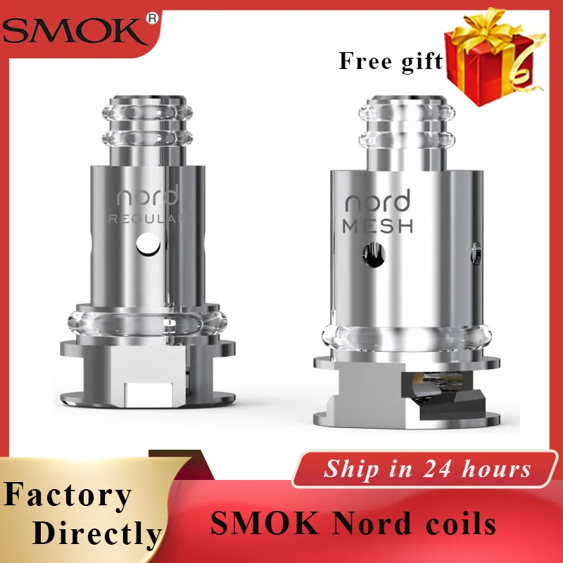 5 шт./лот SMOK Nord катушки nord Регулярные Катушки сетки подходят для Smok Pod vape kit