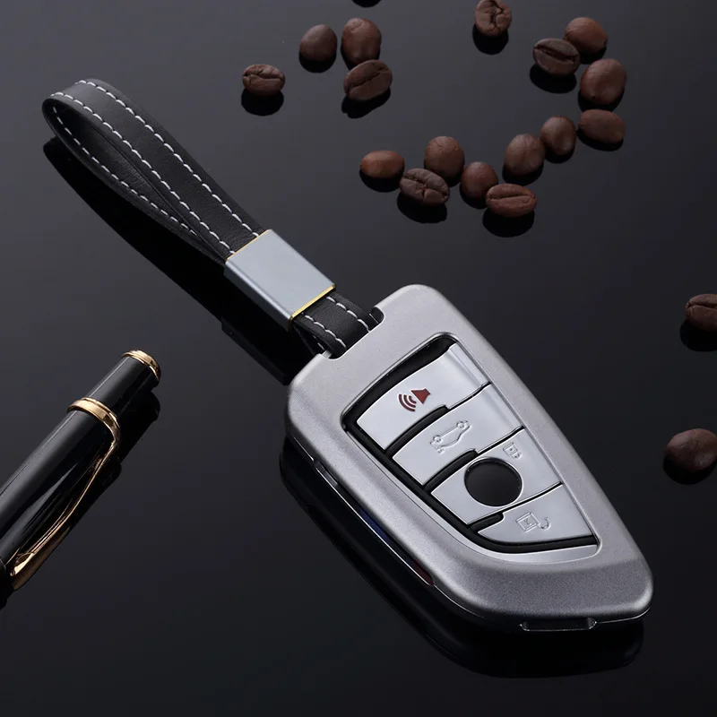 

Aluminum Alloy Car Key Case Cover For BMW 1 2 3 4 5 6 7 Series X1 X3 X4 X5 X6 F30 F34 F10 F07 F20 G30F15F16 Protect Accessories