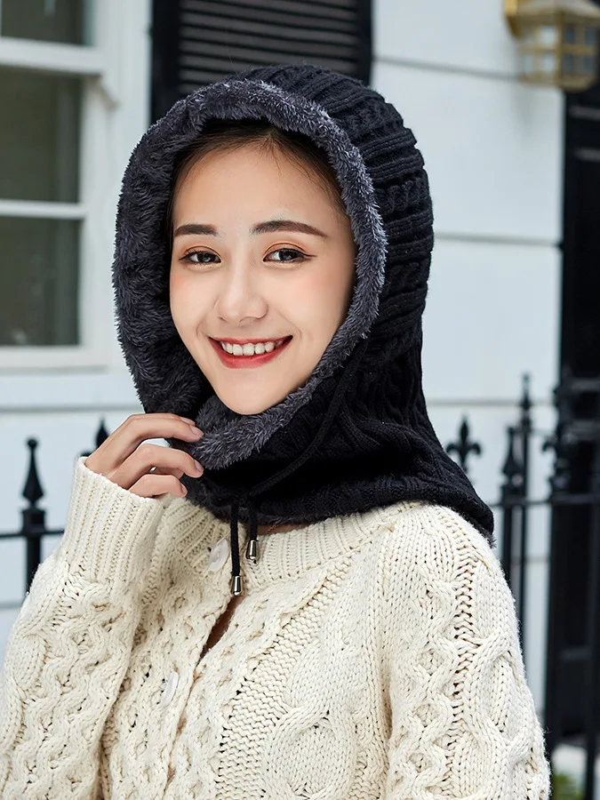 OZyc новая зимняя вязаная шапка шарф для женщин Skullies Beanies Зимние шапки для мужчин и женщин теплая маска Толстая шапка для девочек Женская шапка бини
