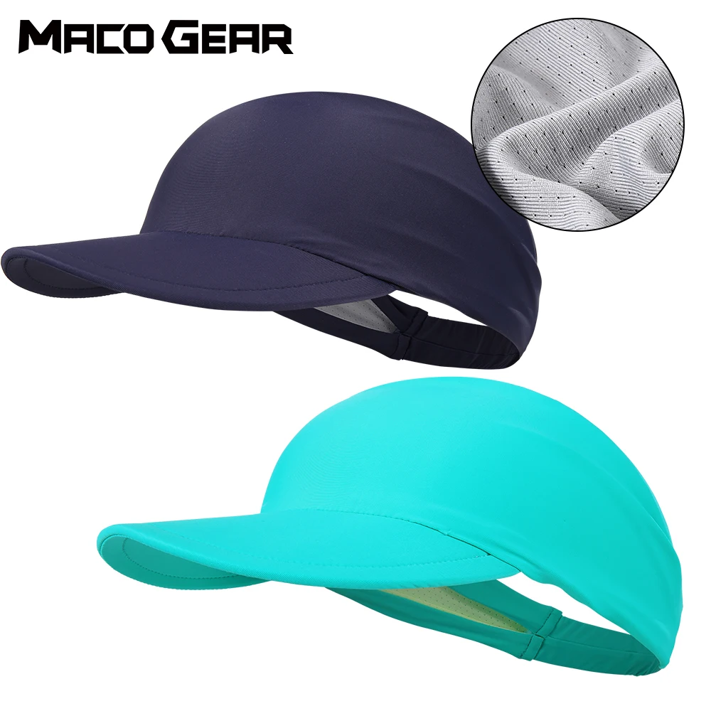 

Summer Sun Visors Mesh Cap Breathable Quick Drying Sports Running Riding Cycling Hiking Fishing Tennis Hat Bicycle Cap Men Women