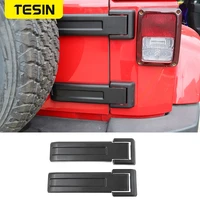 car spare tire tailgate door hinge cover trims for jeep wrangler jk 2007 2017 abs brand new high qualitycar exterior accessories