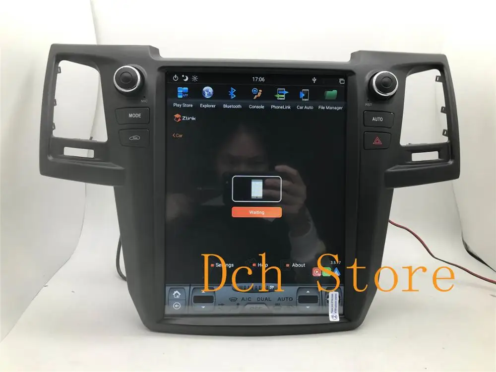 Автомобильный DVD плеер с GPS вертикальный tesla стиль Android 9 0 для Toyota Fortuner hilux 2008 2015