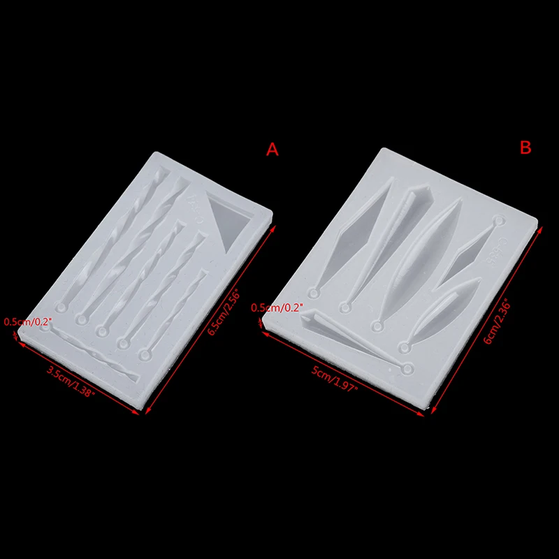 DIY Transparent Silicone Mould Pendant Earring Mold Epoxy Resin Molds Dried Flower Decorative Craft For Jewelry Hot | Дом и сад