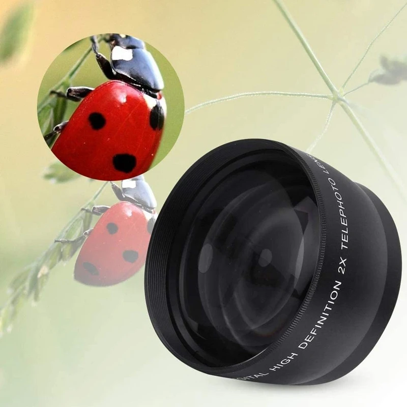 Телеобъектив 55 мм 2X для Canon Nikon Sony Pentax 18-55 | Электроника