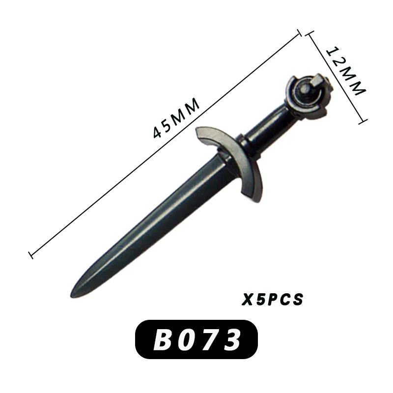 Средневековые времена военное оружие меч копья пистолет солдат для 4 см мини