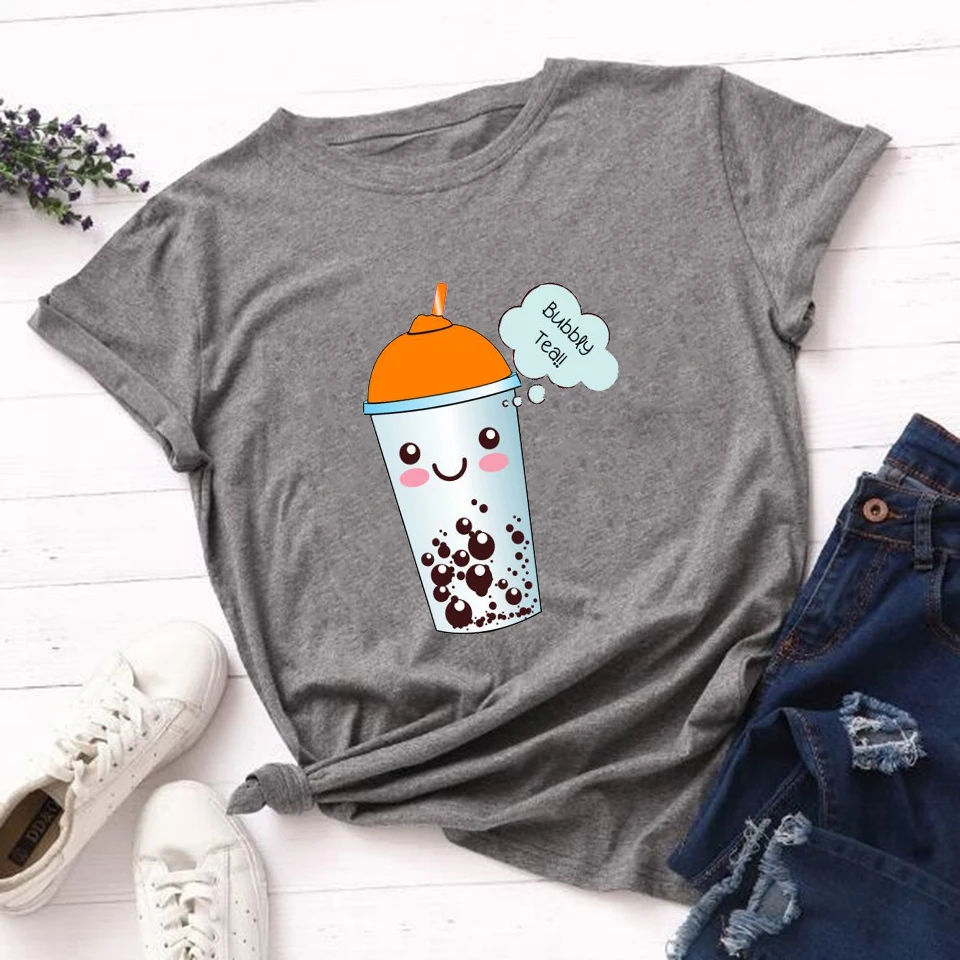 

Summer T-Shirt Trend Style Its A Tea Shirt Cute Print Clothes Casual Vintage Shirt Loose Women 2020 Kawaii Fashion Women Tops