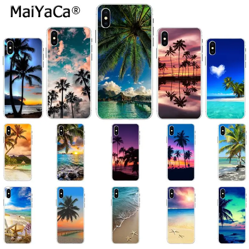 

The Sea Waves Beach spray ocean island cell phone case for iphone 13 SE 2020 11 pro 8 7 66S Plus X 5S SE XR XS XS MAX