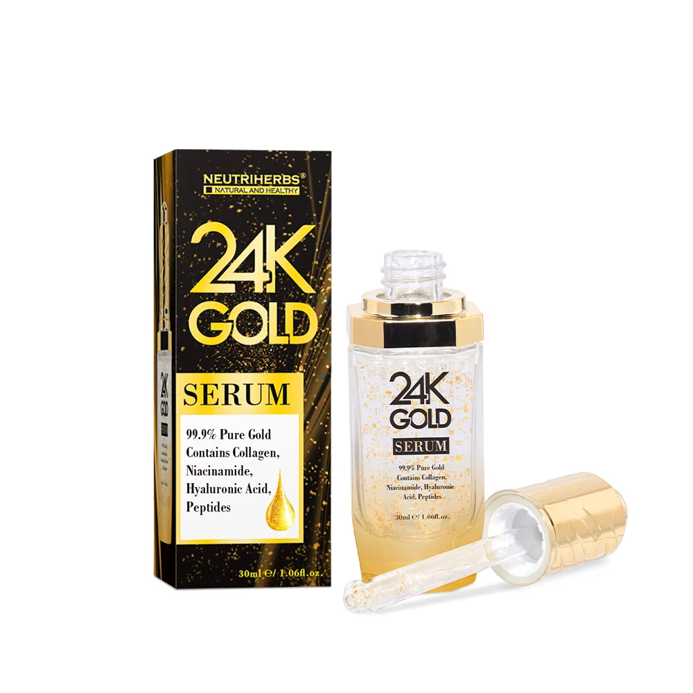Сыворотка для лица Neutriherbs 24 K Gold сыворотка с гиалуроновой кислотой эссенция для ухода увлажняющая и осветляющая кожу