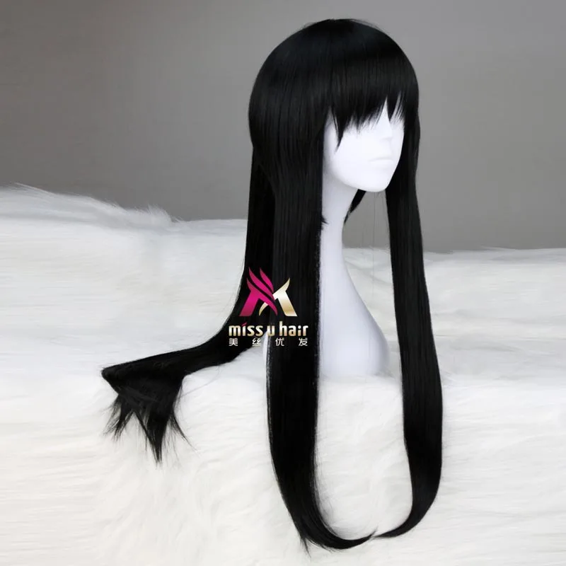 Новинка синтетический длинный черный парик Д. Грей-мен Yu Kanda для косплея