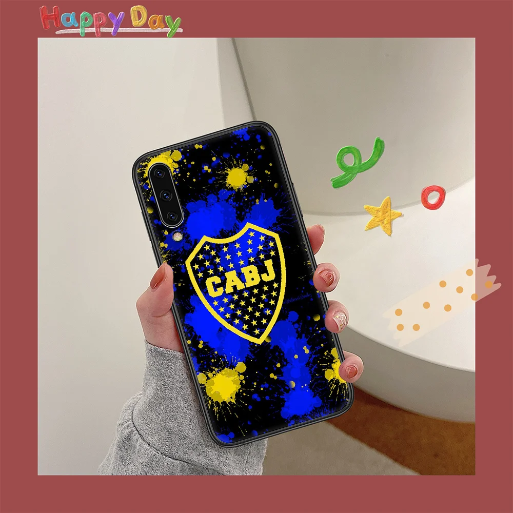 

Boca Juniors Soccer Phone Case For Samsung Galaxy A10 A20 A30 E A40 A50 A51 A70 A71 A J 5 6 7 8 2016 2017 2018 black Cover
