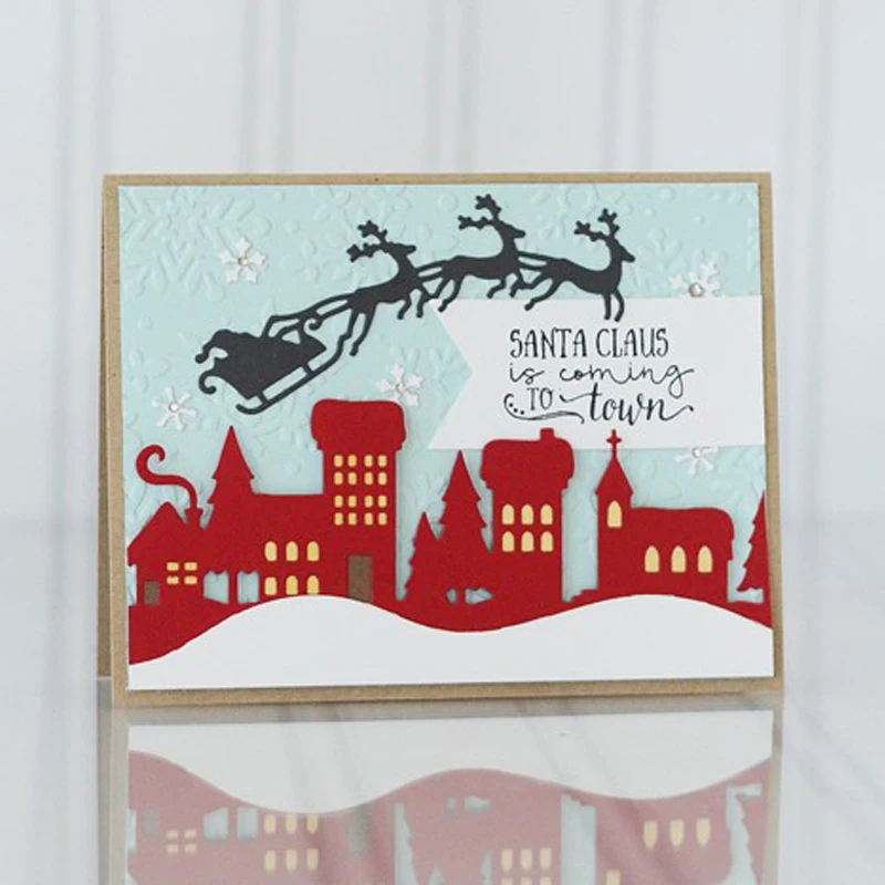 Металлические высекательные штампы диалоговое окно Рождественская рамка