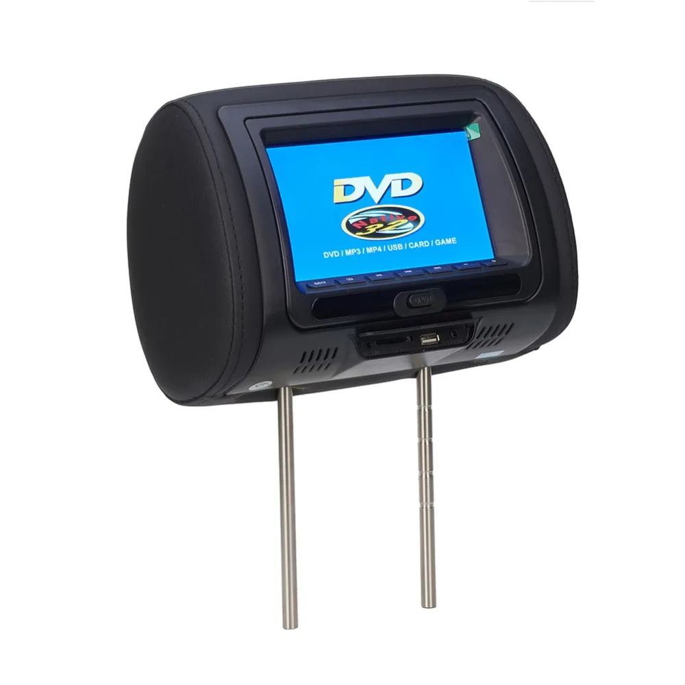 

Car Pillow LCD Screen Car Rearview Monitor Car Headrest Monitor DVD Monitor Game Player Monitors with DVD USB SD IR FM 7 inch