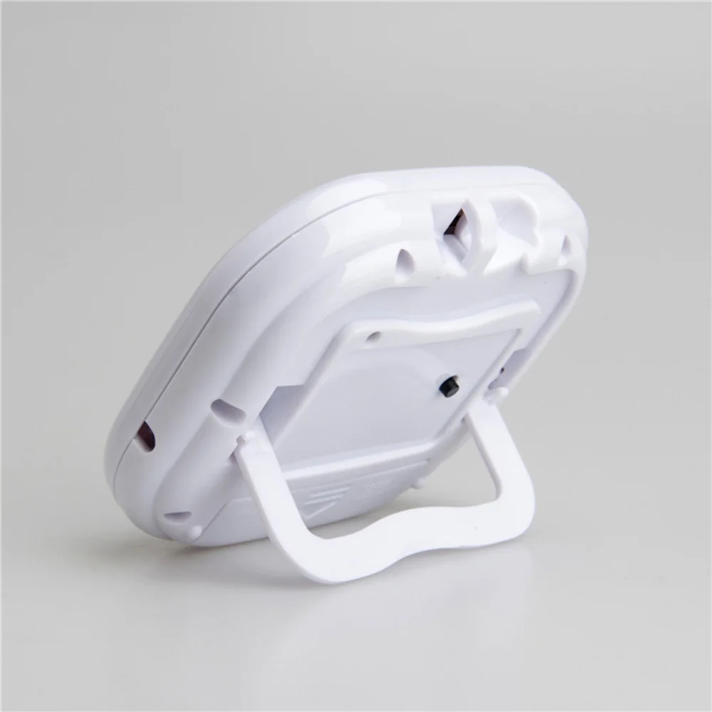 

Indoor LCD Digital Hygrometer Electronic Temperature Humidity Alarm Clock with Bracket for Home