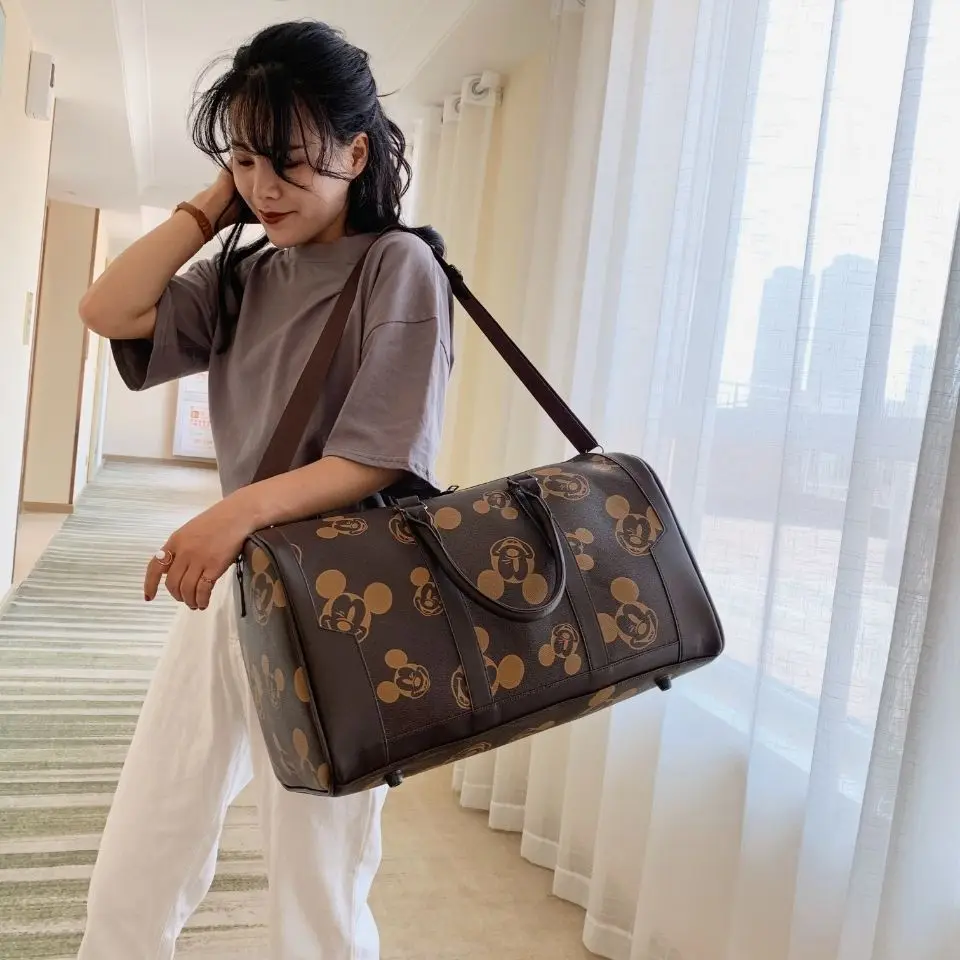 

Disney Cartoon Mickey Head Portable Travel Fitness Fashion Shoulder Bag Male Diagonal Bag Female Large-capacity Luggage Bag