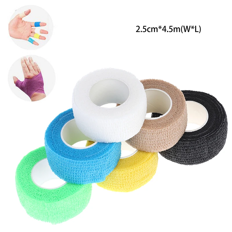 4.5m Tattoo Self-adhesive Elastic Bandage Grip Tube Cover Wrap Sports Tape