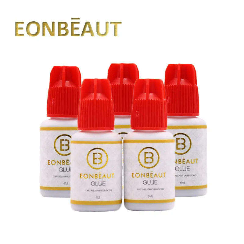 Клей для ресниц EONBEAUT 2 бутылки 1 сек быстро сохнет держится 6 7 недель 5 мл клей