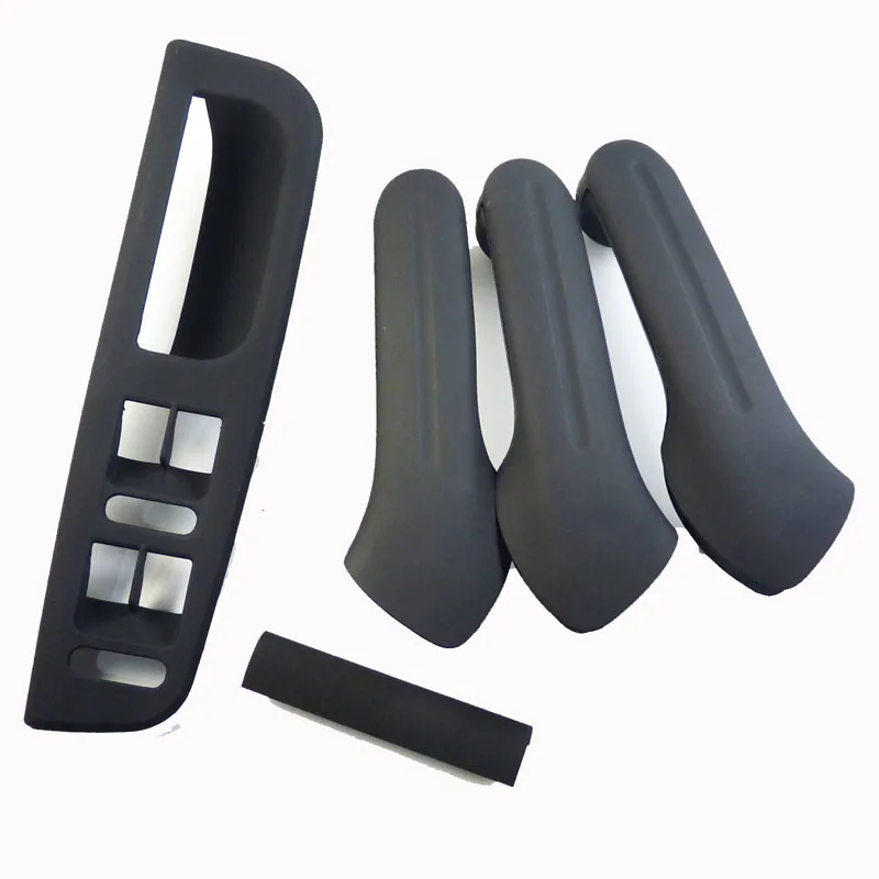 Черная накладка на внутреннюю дверную ручку ISANCE ободок и панель переключателя