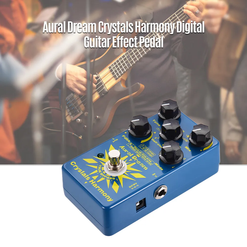Aural Dream Crystals Harmony Digital Guitar Effect Pedal Creating Crystal Particles Effects True Bypass Single | Спорт и развлечения