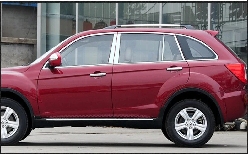 

stainless steel car window trims for lifan x60 2011 2012 2013 2014 2015 2016 2017 2018