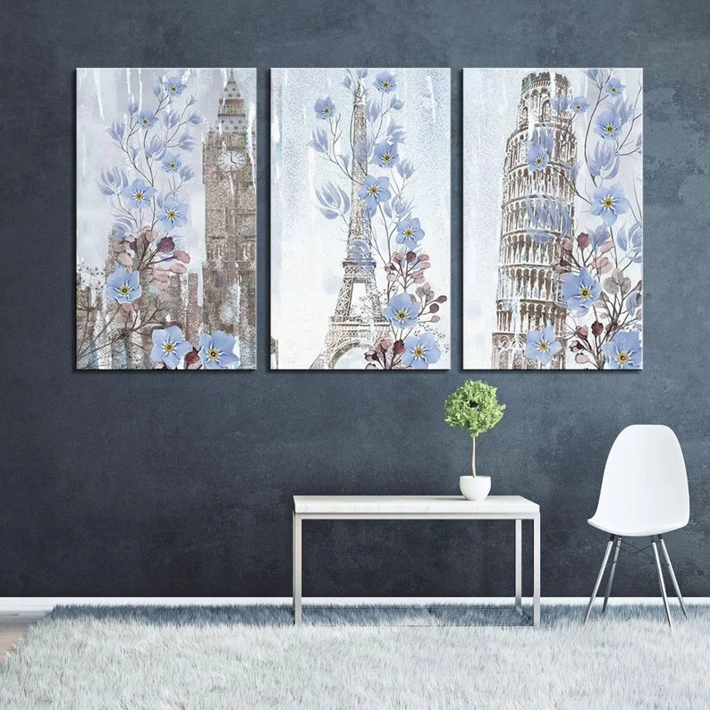 

Urban Landscape Wall Art Oil Painting Canvas Engraving Home Decoration
