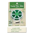 Скрученный кабель для растений, 30 м50 м, с резаком, прочный провод с зеленым покрытием для садоводства, дома, офиса, многоразовый провод с слайсер