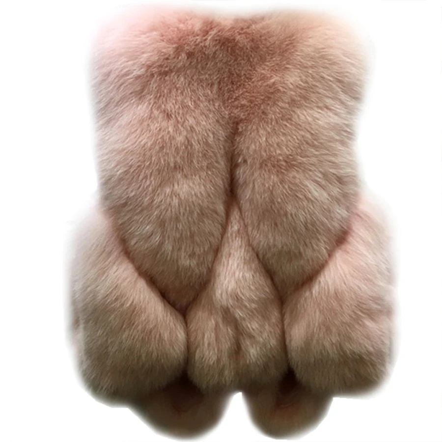 

DICLOUD Large Size Slim Faux Fur Vest Women Fashion Luxury Sleeveless Vest Ladies Autumn Winter Plus Size Thick Warm Fur Jacket