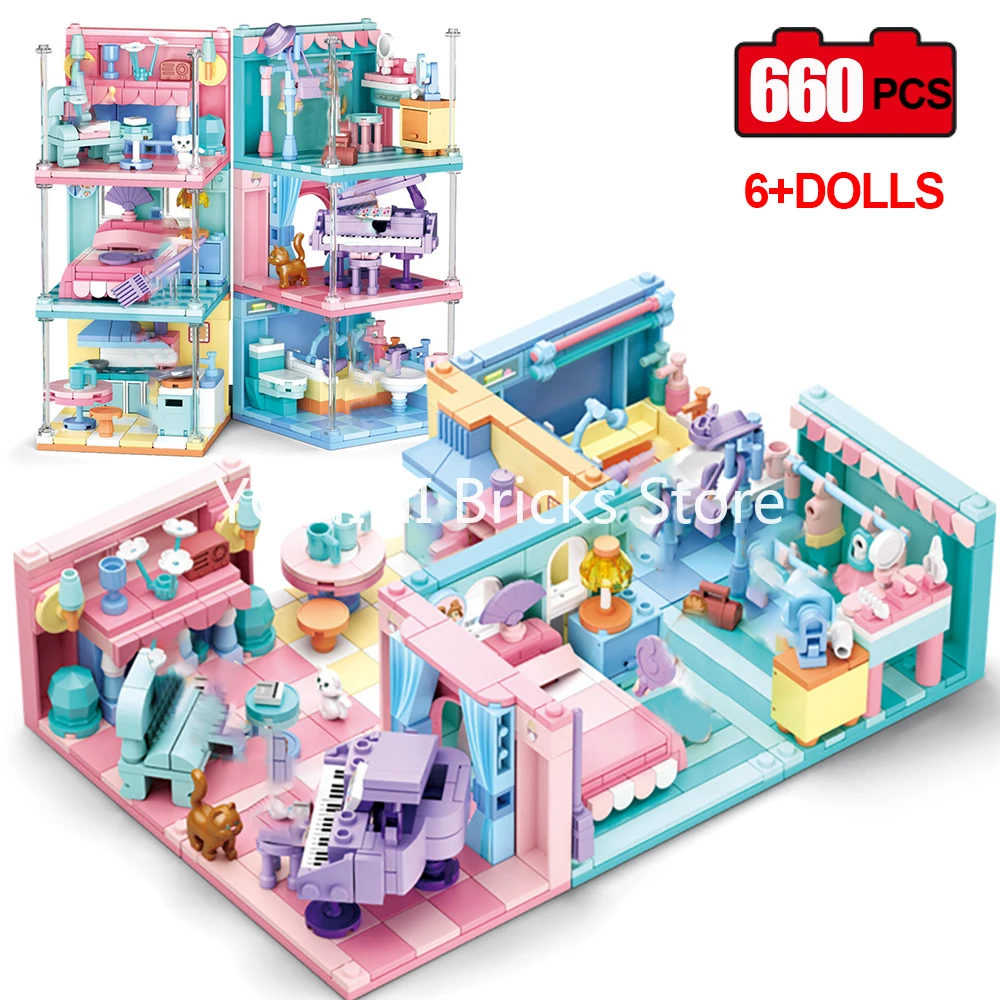 Модель конструктора креативная Романтическая свадьба Вечеринка сад вилла