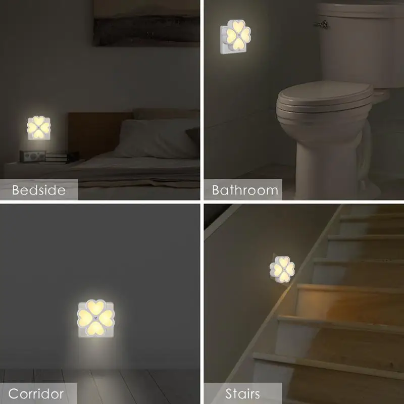 

LED Night Light Mini Smart Sensor Light Control 240V EU US Plug Nightlight Lamp For Children Kids Living Room Bedroom Ligiting