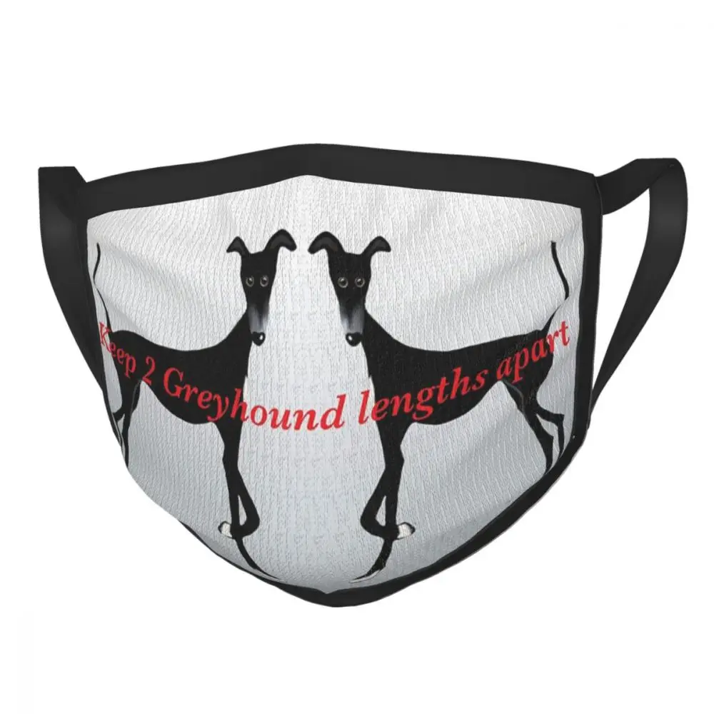 

Держите 2 Грейхаунд длины друг от друга многоразовые лицевая маска уиппет собака социальная дистанция против дымки маски Защитная крышка р...