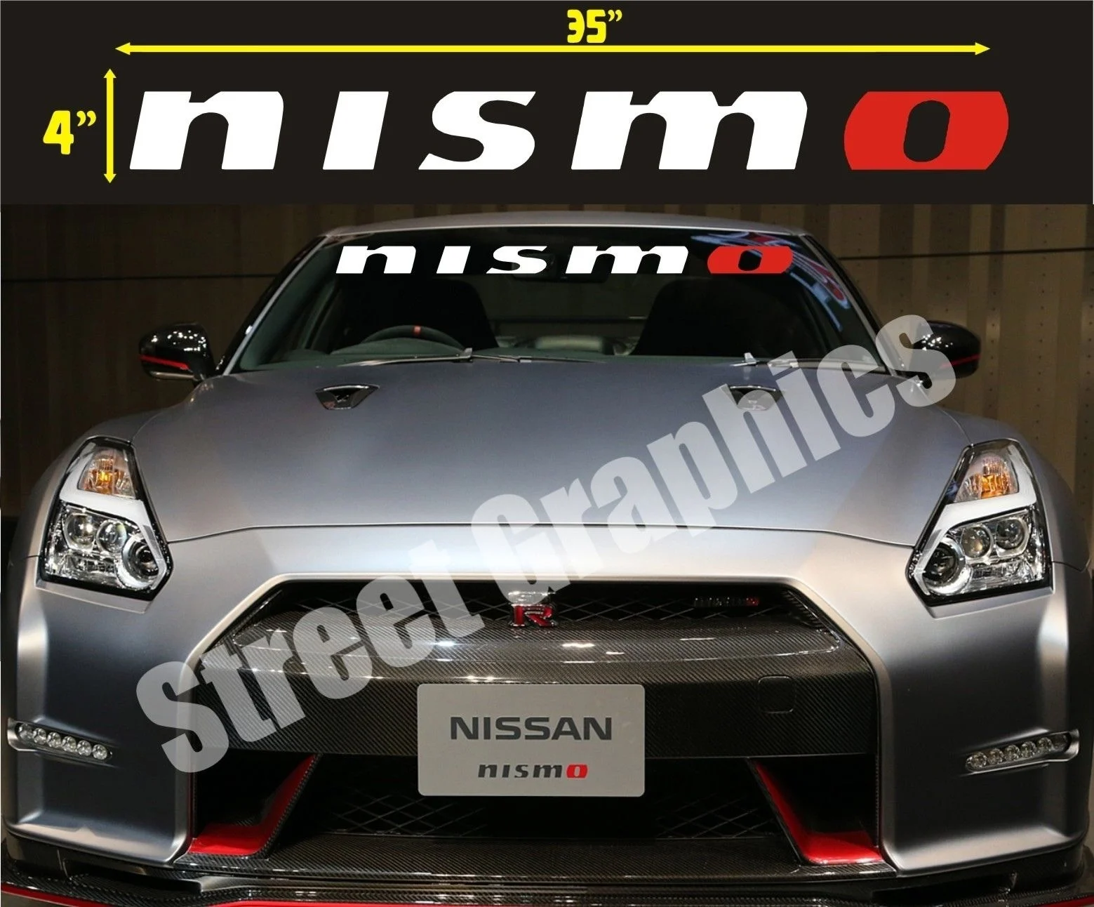 

Виниловая наклейка на лобовое стекло для NISMO